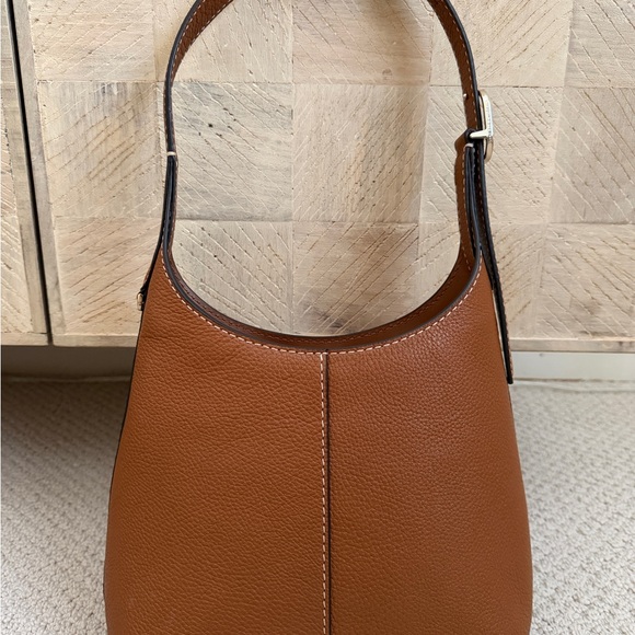 Kate Spade Small 454 Tan Leather Shoulder Bag- Like New - Picture 2 of 8